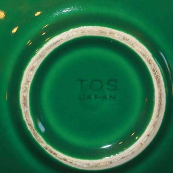 Vintage TOS Japan Jar Fruit Apple Condiment Sugar Lidded Dish W / Attached Plate - Picture 3 of 3